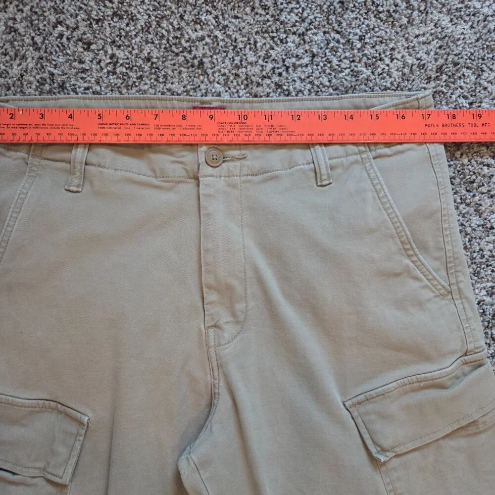 Levi's XX Cargo Taper Pants Khaki Men's Size 34x28 Casual Comfort Multi Pockets